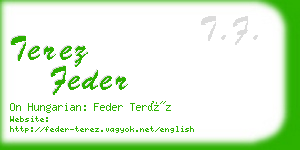 terez feder business card